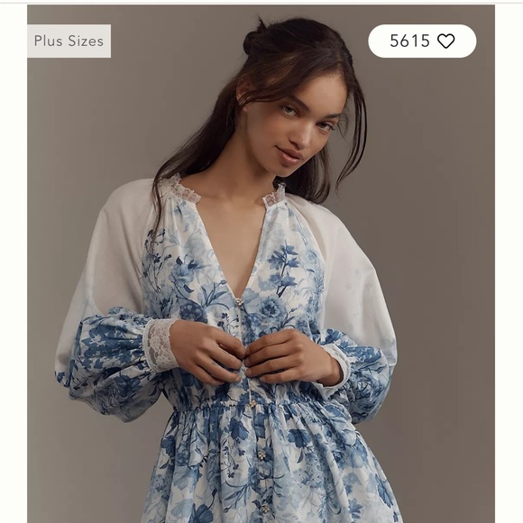 Anthropologie Let Me Be V-Neck A-Line Mini Dress - Picture 4 of 6